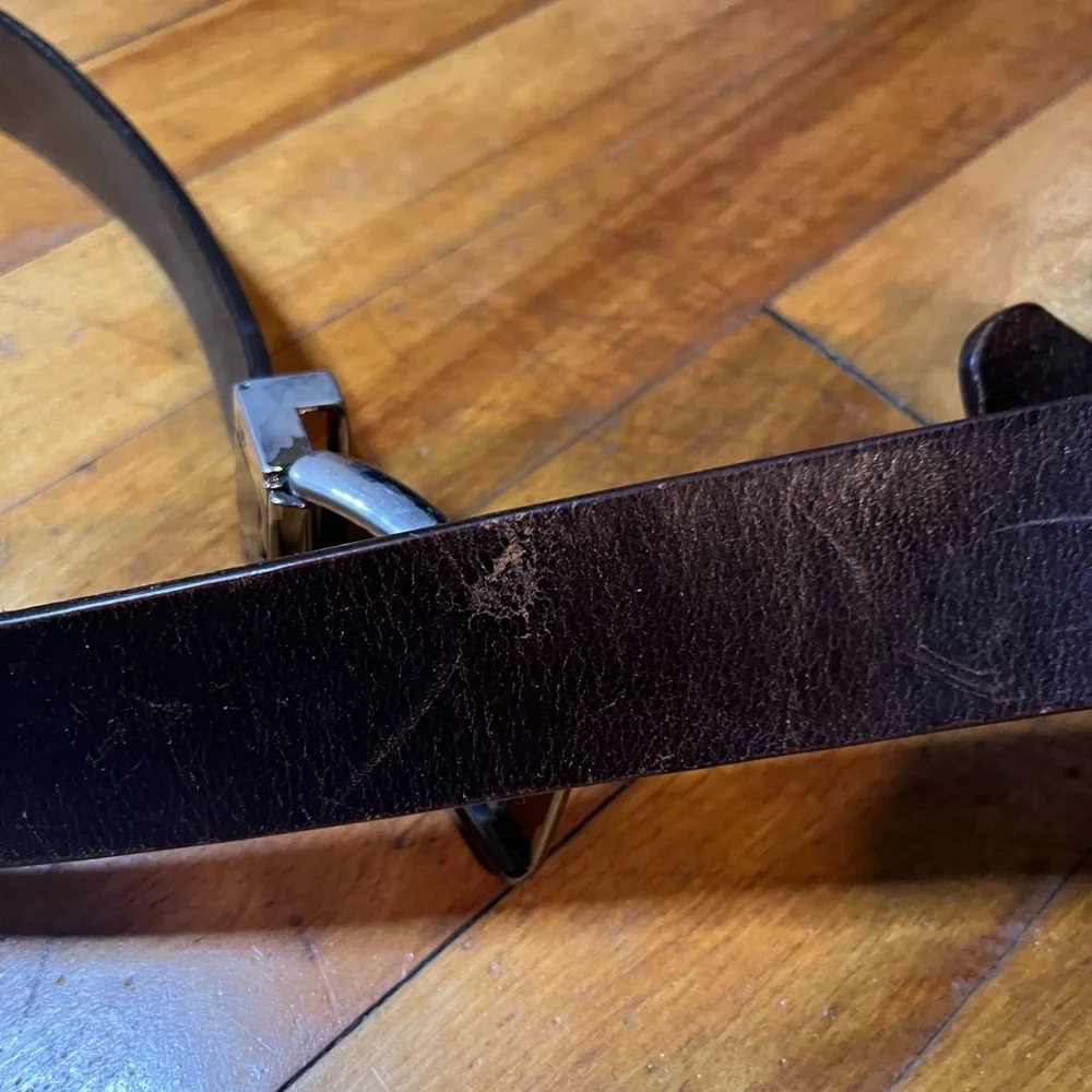 Dark Brown Genuine Leather Made‎ in India Men’s Belt Size 36
